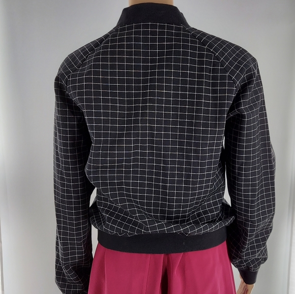 Tibi Windowpane Wool Bomber Jacket 4 - Picture 11 of 11
